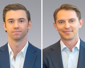 Colliers' Dylan Kane (left) and Zach Redding.