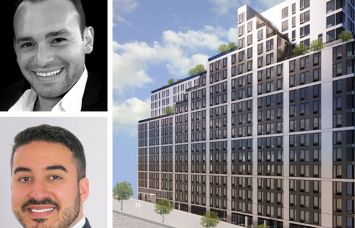 KSR's Eli Yadid (top) and Rafael Benor (bottom), and 401 West 207th Street.