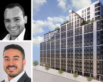 KSR's Eli Yadid (top) and Rafael Benor (bottom), and 401 West 207th Street.