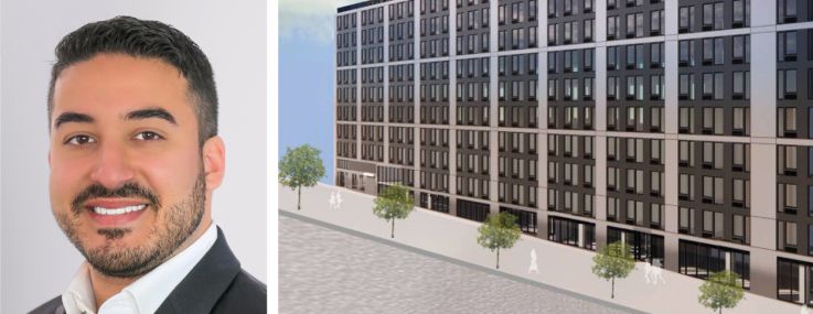 KSR's Eli Yadid (top) and Rafael Benor (bottom), and 401 West 207th Street.