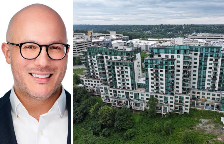 Eric Ramirez of Acore Capital and Miroza at Ridge apartment complex in Yonkers, N.Y.
