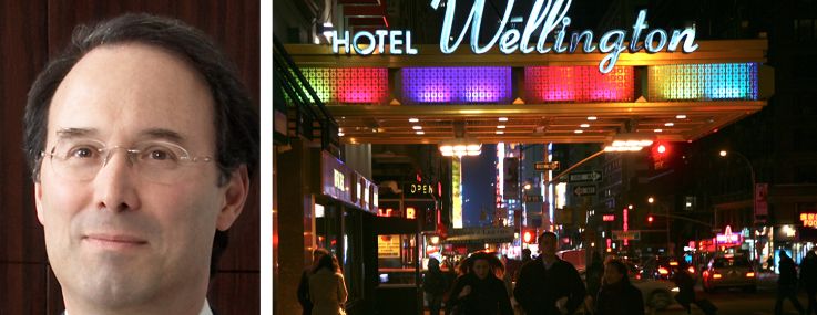 Extell's Gary Barnett and the Hotel Wellington in 2011.