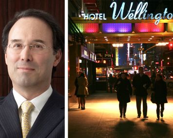 Extell's Gary Barnett and the Hotel Wellington in 2011.