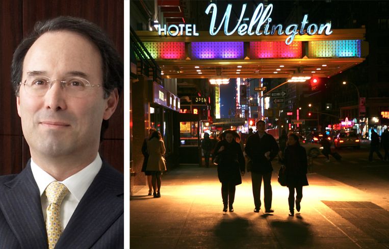 Extell's Gary Barnett and the Hotel Wellington in 2011.