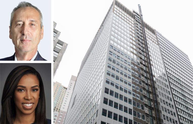 Vanbarton Group's Gary Tischler (top), Brookfield's Nailah Flake (bottom), and 160 Water Street.