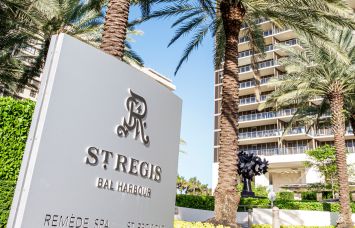 Entrance to the St. Regis Bal Harbour Resort. 
