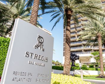 Entrance to the St. Regis Bal Harbour Resort. 