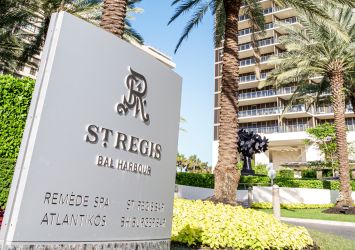 Entrance to the St. Regis Bal Harbour Resort. 