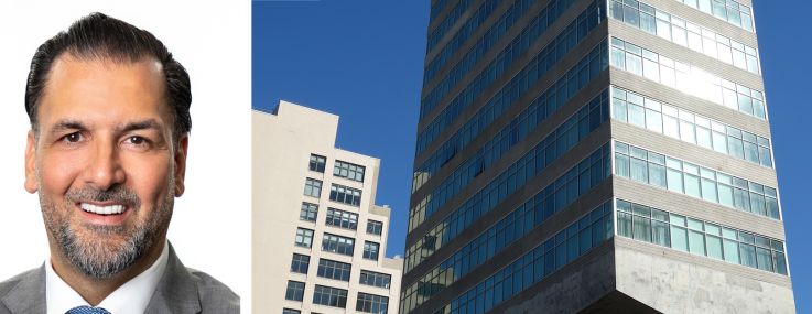 Meridian Capital Group's James Famularo (top) and Jacob Meyer (bottom), and Modernhaus Soho.