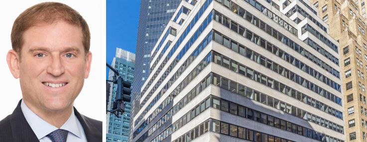 AmTrustRE President Jonathan Bennett and 360 Lexington Avenue.