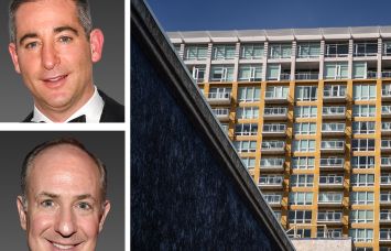 Jordan Pantzer (top) and Jason Pantzer (bottom) of Pantzer Properties, and a condominium building.