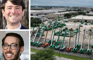 Cooper Horowitz's Justin Horowitz (top), Triten Real Estate Partners' Zach Dobin (bottom), and 3701 Dalworth Street, Arlington, Texas.