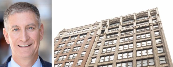 Infinite Global Real Estate Partners' Marty Burger (top), Buttonwood Development's Andrew Heiberger (bottom), and 29 West 35th Street.