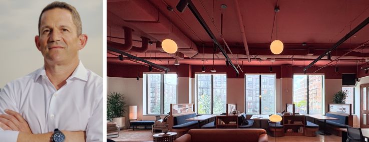 The Domain Companies' Matt Schwartz and The Shop Workspace at 420 Carroll Street, Brooklyn.