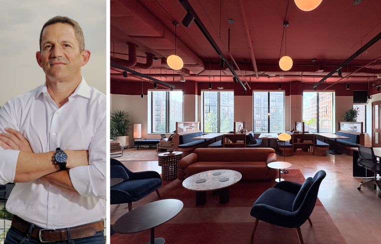 The Domain Companies' Matt Schwartz and The Shop Workspace at 420 Carroll Street, Brooklyn.