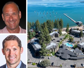 Gurney’s Resorts' Michael Nenner (top), BLDG Management's Justin Kleinman (bottom), and Beach Retreat & Lodge at Tahoe.