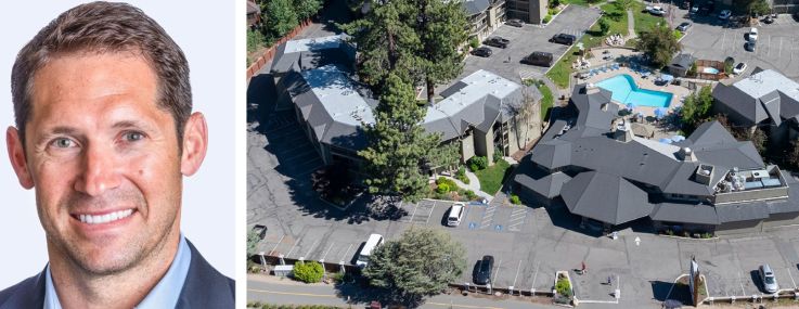 Gurney’s Resorts' Michael Nenner (top), BLDG Management's Justin Kleinman (bottom), and Beach Retreat & Lodge at Tahoe.