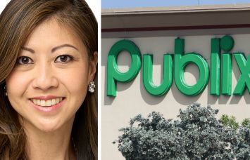 PGIM's Michelle Liu and a Publix logo.