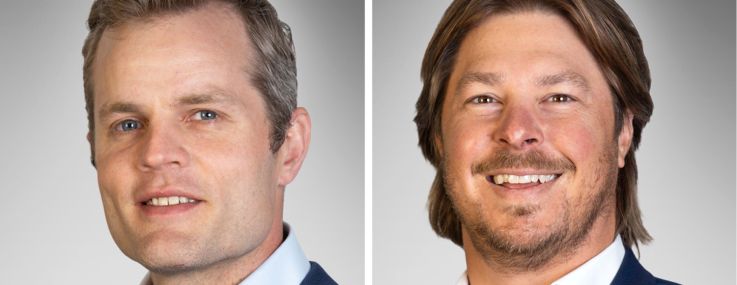 Nick Buss (left) and Frank Schulz (right) of Klabin Company.