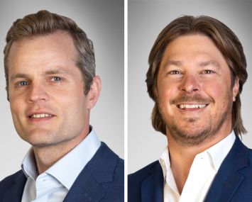 Nick Buss (left) and Frank Schulz (right) of Klabin Company.