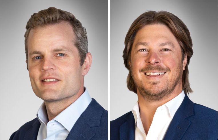 Nick Buss (left) and Frank Schulz (right) of Klabin Company.