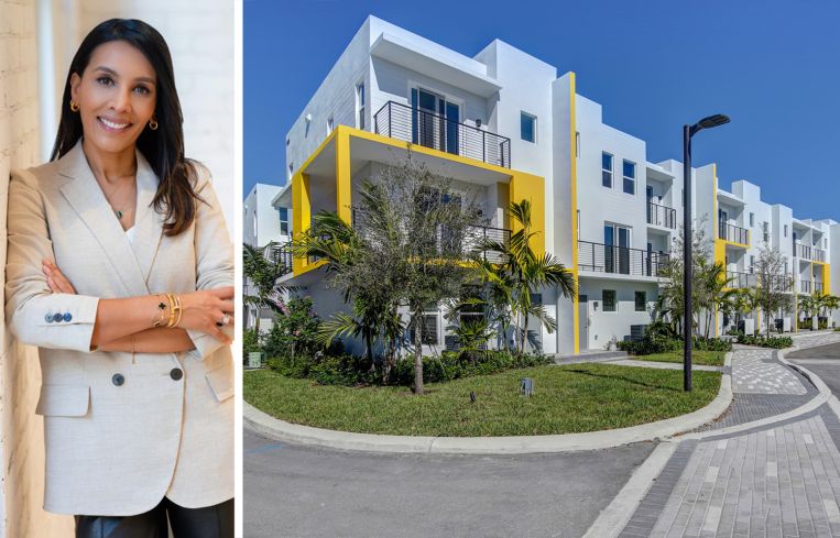 Tishman Speyer's Nikita Rao and Bell at Broken Sound in Boca Raton, Fla.
