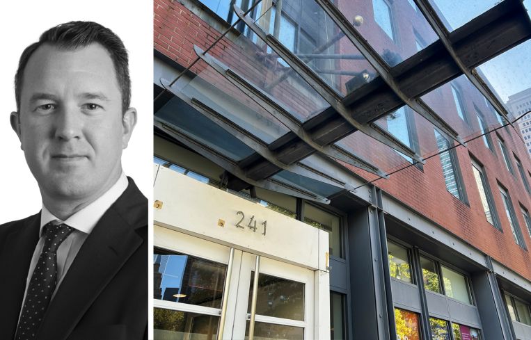 Newmark's Peter Whitenack and 241 Water Street.
