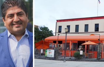 Global Realty Services' Raj Whadwa and 61-09 190th Street in Queens.