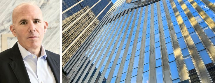 RXR CEO Scott Rechler and 1211 Avenue of the Americas.