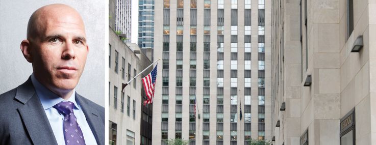 RXR CEO Scott Rechler and 75 Rockefeller Plaza.