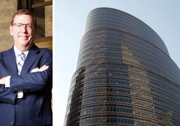 SL Green's Steven Durels and 885 Third Avenue.