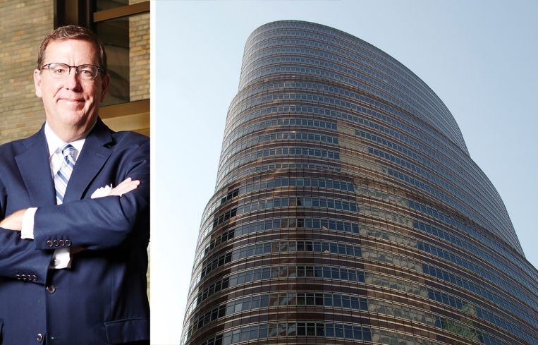SL Green's Steven Durels and 885 Third Avenue.