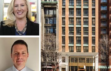 From top: Olmstead Partners' Steven Marvin, Kate Hemmerdinger Goodman, co-president, ATCO Properties & Management, and Vertex co-founder Patrick Pavone, 373 Park Avenue and 381 Park Avenue.