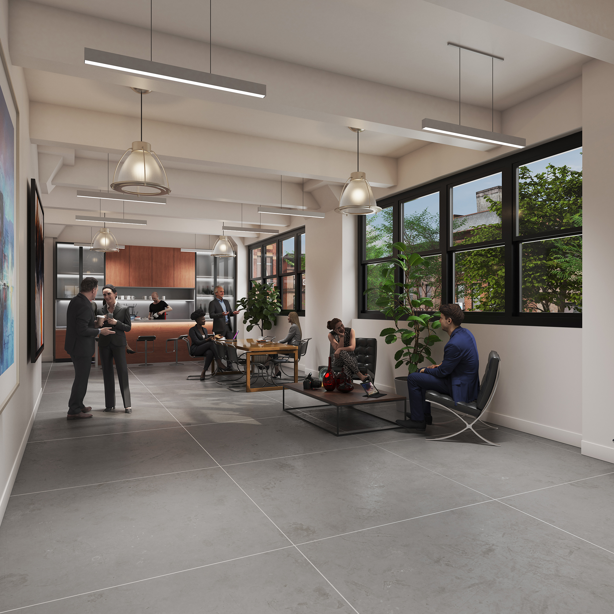 Building owner Olmstead Properties plans to whitebox the space, and allow the mew. tenant to make it their own.