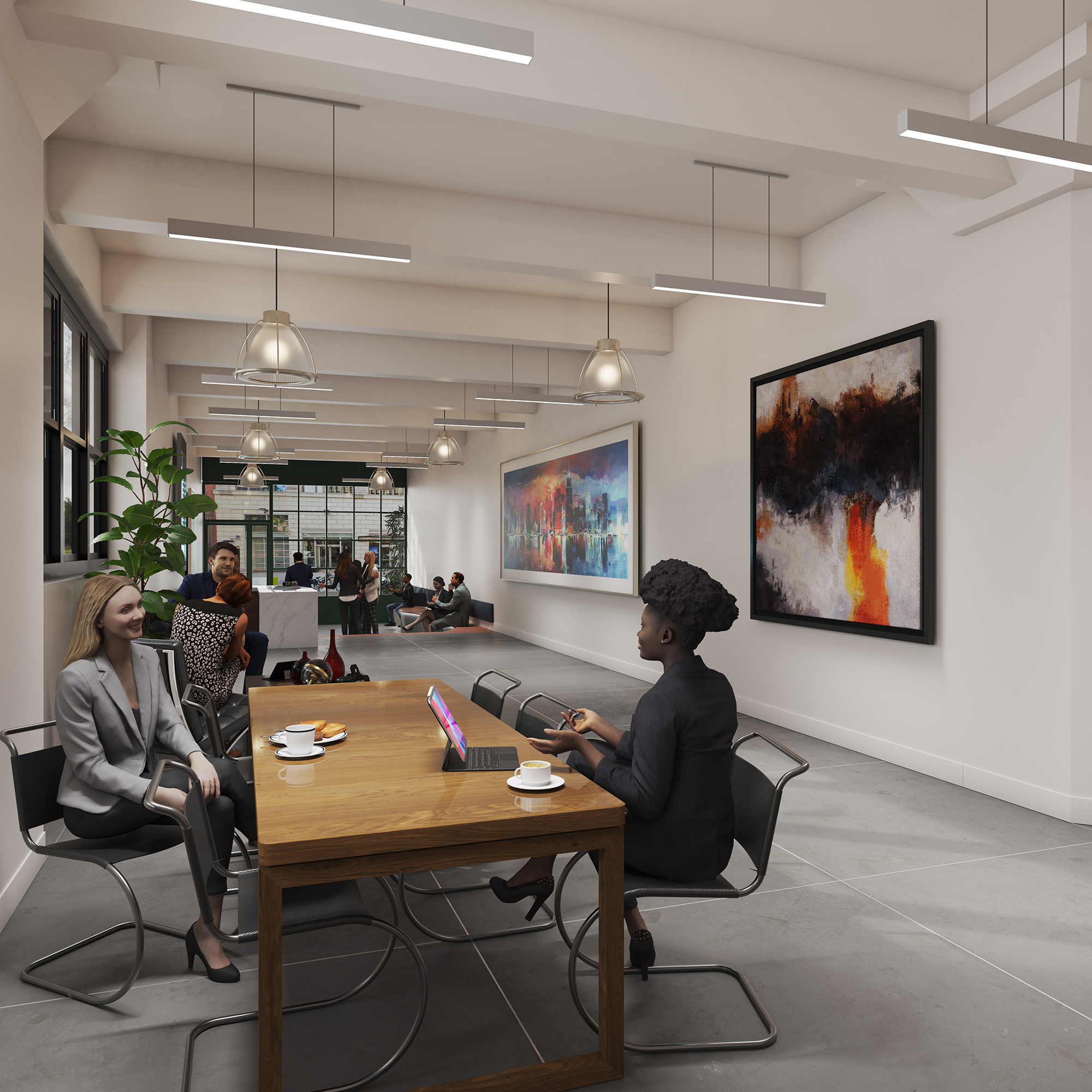 The building is home to a variety of office tenants, including Morgan Stanley, retailer Supreme and Dutch architect Rem Koolhaas.