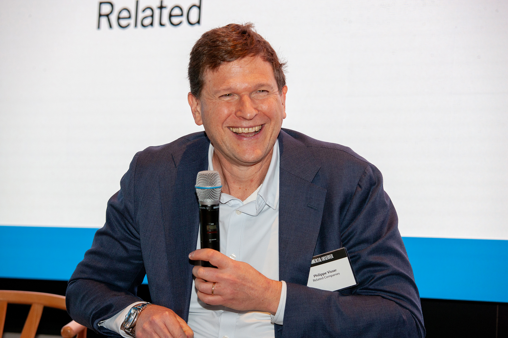 Philippe Visser at Commercial Observer's New York State of Office Forum.