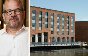 New York City Economic Development Corporation President and CEO Andrew Kimball and MADE Bush Terminal in Brooklyn.