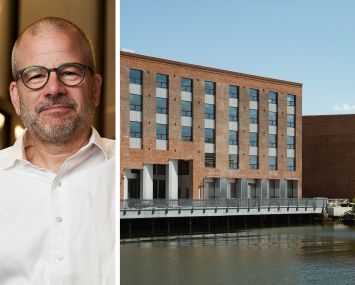 New York City Economic Development Corporation President and CEO Andrew Kimball and MADE Bush Terminal in Brooklyn.