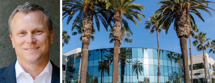 Drawbridge Realty CEO Charlie McEachron and 1700 East St. Andrew Place, Santa Ana, Calif.