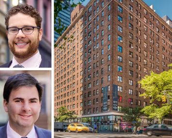 Katz & Associates' Daniel DePasquale (top) and David Yablon (bottom), and The Buchanan at 160 East 48th Street.
