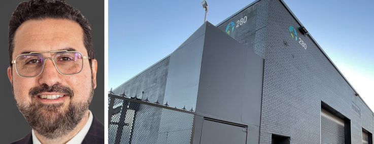 Pinnacle Realty's David Junik and 280 Johnson Avenue in Brooklyn.