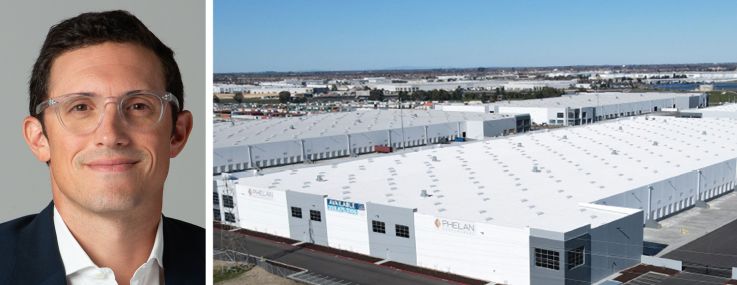 Affinius Capital's Eric Cohen and Lathrop II, an industrial development in Lathrop, Calif.