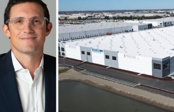 Affinius Capital's Eric Cohen and Lathrop II, an industrial development in Lathrop, Calif.