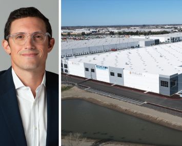 Affinius Capital's Eric Cohen and Lathrop II, an industrial development in Lathrop, Calif.