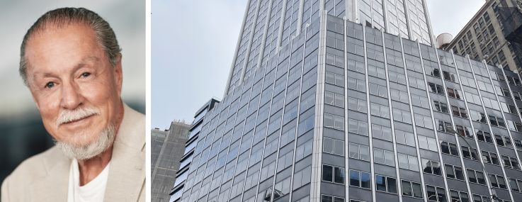 Global Holdings founder Eyal Ofer and 1250 Broadway.