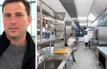 Industry City's Jeff Fein and Union Square Events commissary kitchen at Industry City in Brooklyn.