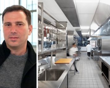 Industry City's Jeff Fein and Union Square Events commissary kitchen at Industry City in Brooklyn.