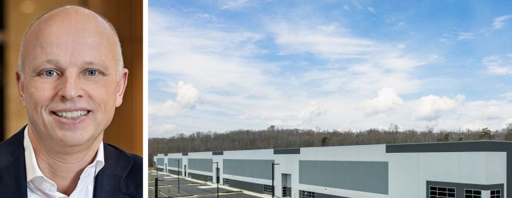 DSV CEO Jens Lund and 1045 Richmond Highway, Stafford, Va.