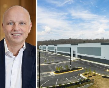 DSV CEO Jens Lund and 1045 Richmond Highway, Stafford, Va.