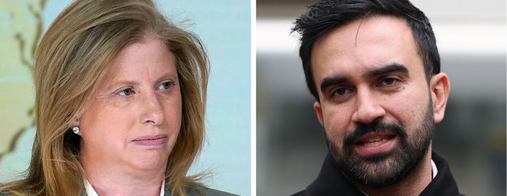 New York City Police Commissioner Jessica Tisch and Mayor-elect Zohran Mamdani.